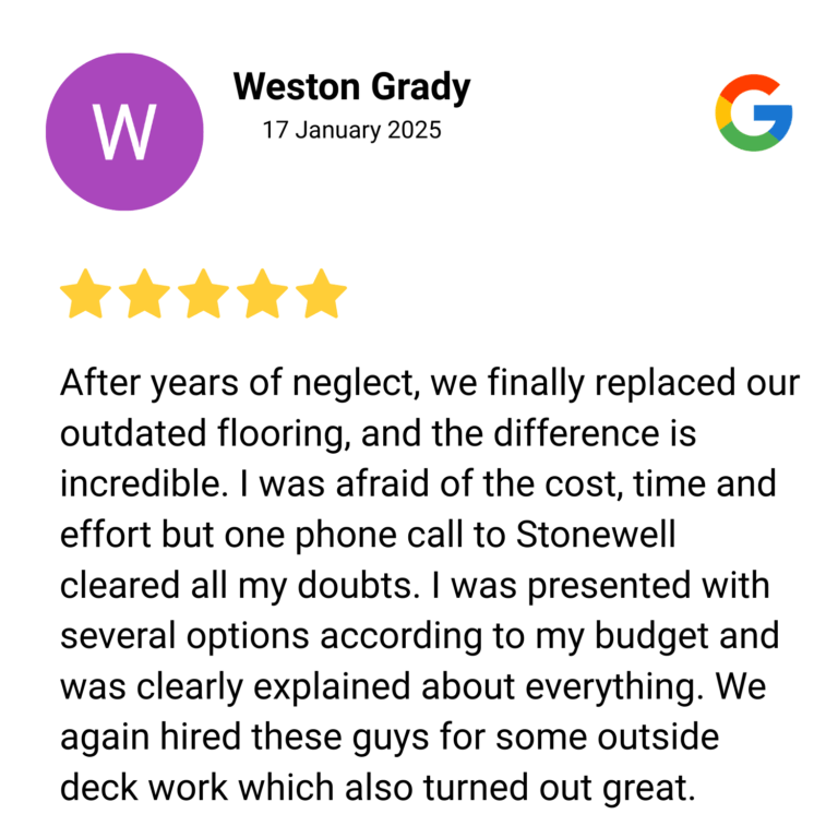 Stonewell Home Remodel in Kirkland Customer Reviews
