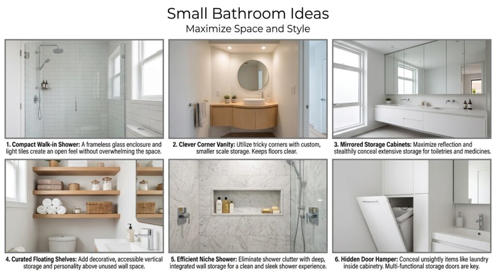Small Bathroom Ideas That Maximize Space