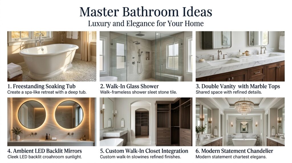 Master Bathroom Ideas: Layouts, Features & Luxury Upgrades
